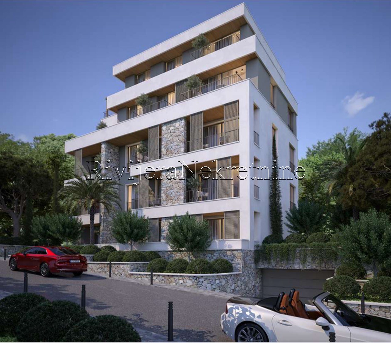 Two-bedroom apartment for sale under construction in Tivat