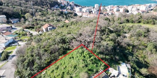 Urbanized land with sea view Herceg Novi