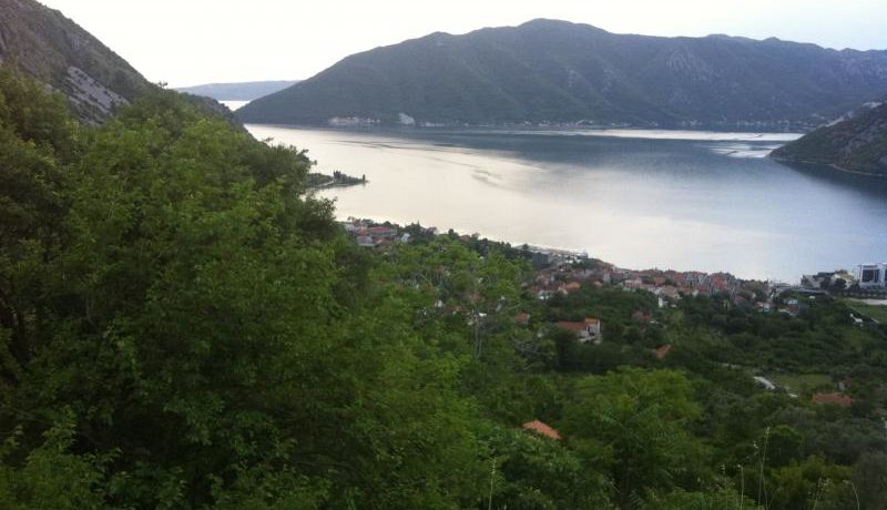 Sea view from plot in Risan Kotor-Top Estate Montenegro