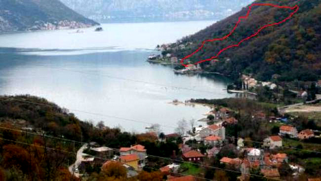 Sea view Plot Kostanjica Kotor-Top Estate Montenegro