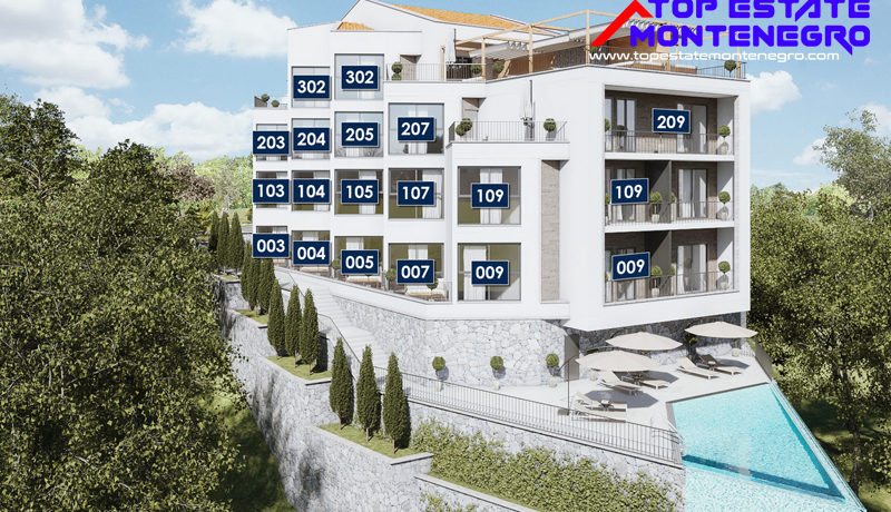 Эксклюзивные привлекательные новые апартаменты Mазина, Тиват-Топ недвижимости Черногории