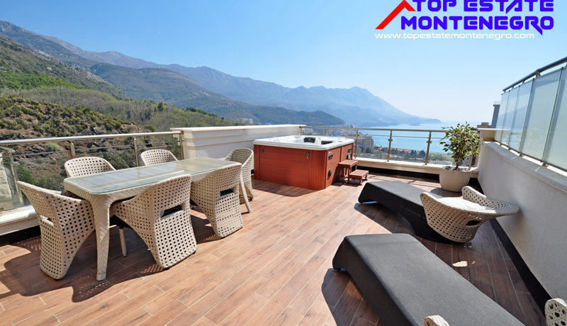 Apartment with fantastic sea view Becici, Budva-Top Estate Montenegro